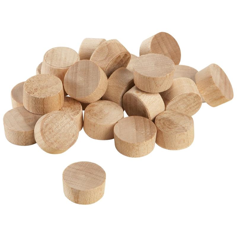3/8" FH Wooden Screw Hole Plugs 15PK Cindoco Wood Plugs F38F 811908010752
