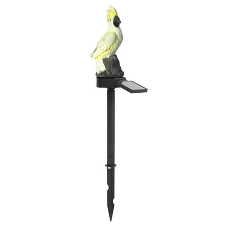 

Xewsqmlo 2pcs Solar Power LED Parrot Lawn Light Waterproof Garden Landscape Lamp (Yellow)