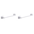 thumbnail image 1 of (2-Pack) Rinsvye Self Adhesive Towel Rod Rolling Rack Bar Wall Bath Towel Two Tier Dish Drying Rack Holder Rail Rack for Silicone Sink Mat Kitchen Bathroo, 1 of 8