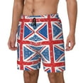 thumbnail image 5 of Mens Union Jack Flag 2 in 1 Quick Dry Swim Trunks with Compression Liner Beach Shorts, 5 of 6