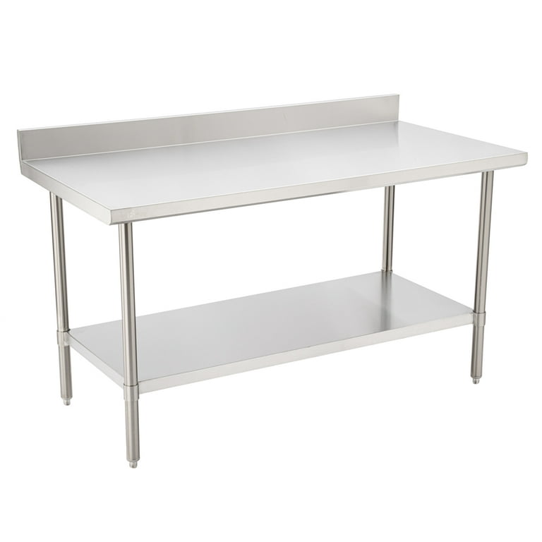 Kitchen Tek 16-Gauge 304 Stainless Steel Commercial Work Table