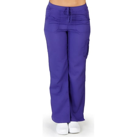 

Ultrasoft Scrubs Women s Drawstring and Elastic Waist Cargo Pant