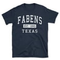 thumbnail image 1 of Fabens Texas Classic Established Men's Cotton T-Shirt, 1 of 1