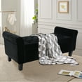 thumbnail image 4 of Fionafurn Velvet End of Bed Storage Ottoman Bench,19.7" D x 51.2" W x 20.5" H, Black, 4 of 8