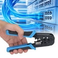 thumbnail image 4 of Crimping , Durable  Hardness Non Slip RJ Wire Crimp Tool  For 8P 6P For Ethernet Telephone Cable, 4 of 8