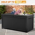 thumbnail image 2 of ZIVACATE 260 Gallon Indoor Outdoor Storage Boxes, Large Resin Deck Box for Patio Furniture, Lockable, 2 of 7