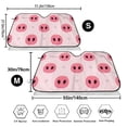 thumbnail image 3 of Haiem Pig Noses Car Windshield Sun Shade - Blocks UV Rays Sun Visor Protector, Sunshade to Keep Your Vehicle Cool, Universal Fit SUV Van Sedan-Small, 3 of 7