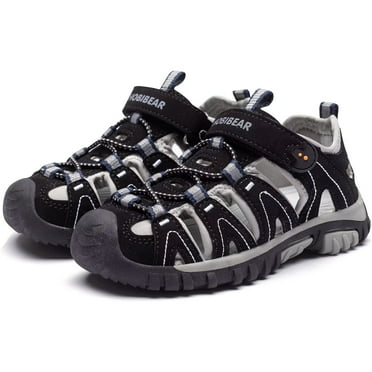 HOBIBEAR Boys Girls Sport Water Sandals Closed-Toe Outdoor(Size Toddler 5.5-Big Kids 7)