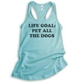 thumbnail image 1 of Life Goal Pet All The Dogs Tank Top, Ladies Racerback Tank Top, Dog Tank, Puppy Tank, Dog Owner Tank, Cancun, X-Small, 1 of 3