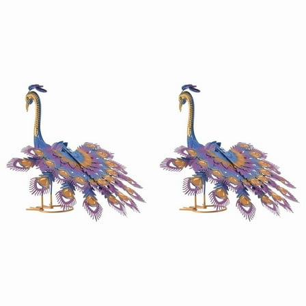 2 x Beautiful Peacock-As Shown