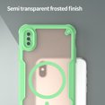 thumbnail image 6 of Asuwish Phone Case for iPhone Xs Max Compatible with Magsafe Magnetic Tempered Glass Screen Protector Translucent Matte Back Shockproof Protective Cell Cover i 10Xsmax 10xs 10s 10Plus Women Men Green, 6 of 11