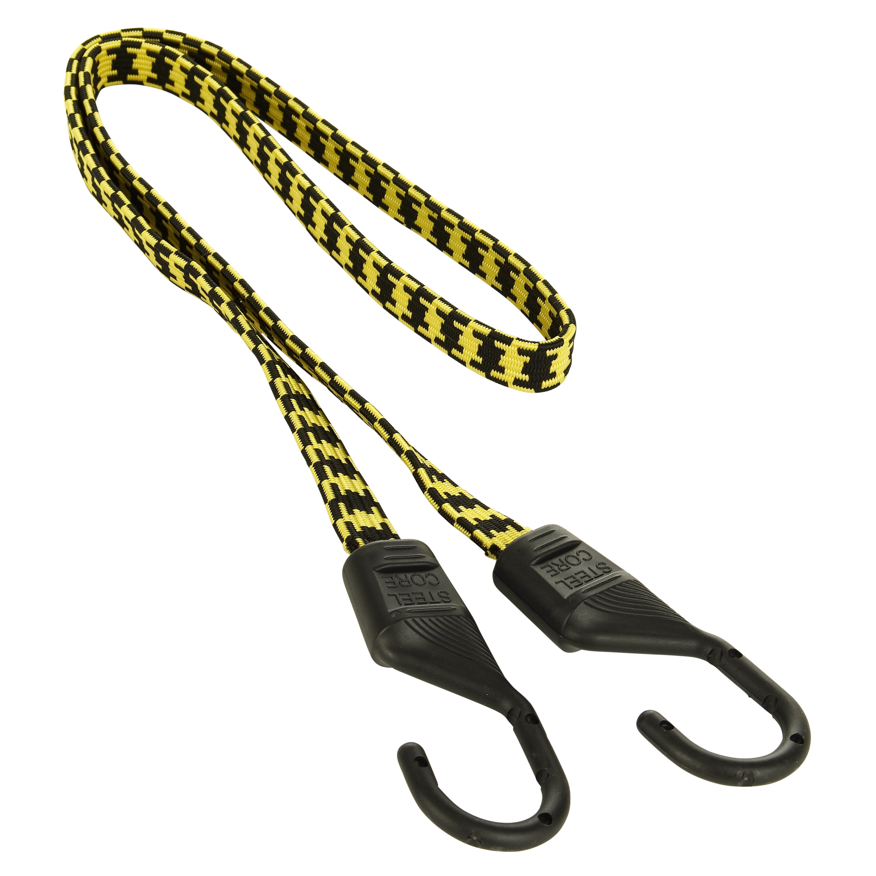 UV Resistant Strap Adjustable Length 48" Heavy Duty Flat Bungee Cord With Hook 