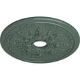 thumbnail image 3 of Ekena Millwork 23 5/8"OD x 4"ID x 1 1/2"P Rose and Ribbon Ceiling Medallion (Fits Canopies up to 4"), Hand-Painted Cloud Burst, 3 of 5