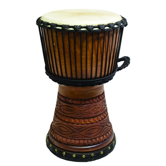 New Djembe Master Mali Style carv, 24" tall, 12.5-13" head