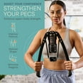 thumbnail image 4 of Lifepro Hydraulic Power Twister Arm Exerciser – Adjustable 22–440lb Chest Expander with Smart Rep Counter, Upper Body Strength Trainer for Home Gym Workouts - Gray, 4 of 6