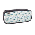 thumbnail image 2 of Lsque Sea Turtle Printed Big Capacity PU Leather Pencil Case Large Pencil Pouch Stationery Pen Bag Pencil Holder for Teen, 2 of 6