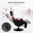 thumbnail image 3 of Vinsetto Gaming Chair, Racing Style Computer Recliner with Lumbar Support, Footrest and Cup Holder, Black/White/Red, 3 of 9