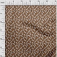 thumbnail image 3 of oneOone Polyester Spandex Brown Fabric Asian Floral Block Sewing Material Print Fabric By The Yard 56 Inch Wide, 3 of 5