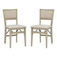 thumbnail image 1 of Pemberly Row Pad Back Wood Set of Two Folding Chairs in Graywash, 1 of 20