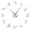 Silver, variant on Hip-Hop Dancers Street Dance Silouette Frameless Wall Clock Stickers, DIY Modern Decorative Clocks for Living Room, Bedroom, Office - Easy to Install, Large 3D Clock Design (Silver,27in)
