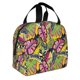 thumbnail image 2 of Easygdp Colrful Tropical Leaves Bolsa Térmica Premium - Tela Oxford Impermeable, Gran Capacidad, Bolsillo Frontal, Unisex para Trabajo, Escuela, Actividades al Aire Libre y Picnics, 2 of 8