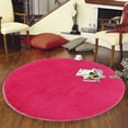 thumbnail image 4 of Plush Chair Floor Mat Round Carpet Children Bedroom Mat Play Tent Area Rug Yoga Mat, 4 of 6