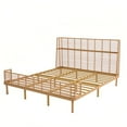 thumbnail image 3 of Christopher Knight Home California King PE Wicker Bed Frame, Wingback, Metal Support, No Box Spring, Natural, 3 of 13
