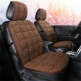 thumbnail image 1 of DPTALR Warm Plush Car Seat Cover Bundle Free Winter Keep Warm Front Rear Pad Silk Cotton Filling, 1 of 7