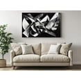 thumbnail image 4 of Black and White Geometric Abstract Canvas Wall Art - High-Quality Modern Print - Handcrafted Minimalist Decor - Stylish Wall Art - Gift for Contemporary Spaces, 4 of 7
