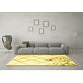 thumbnail image 3 of Ahgly Company Indoor Rectangle Solid Yellow Modern Area Rugs, 3' x 5', 3 of 4