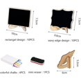 thumbnail image 2 of 20pcs Mini Blackboards With Stands Small Chalk Boards Mini Wooden Chalkboards, 2 of 5