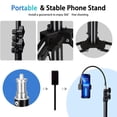 thumbnail image 4 of ZOMEI 77" Adjustable Phone Tripod w/Gooseneck & Aluminum Base - for Overhead Shooting, Vlogging, iPhone/Android, 4 of 9