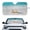 Beach Starfish Pattern, variant on Car Windshield Sun Shade with Cute Bear Graphic, Automotive Sunshade for Car Windshield, Blocks Uv Rays and Keeps Your Vehicle Cool for Road Trips