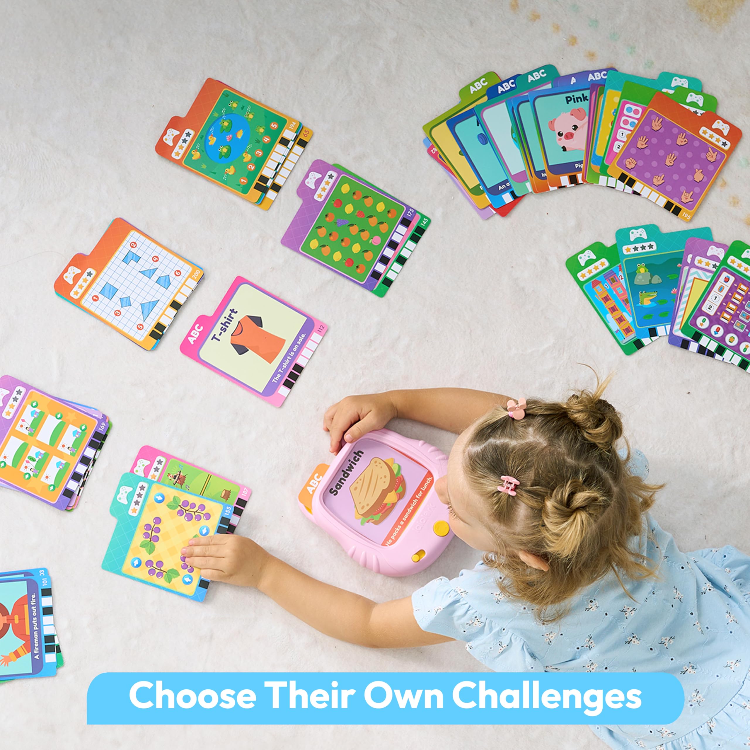 Lalalark, Talking Flash Cards, 200 Playful Cards, Kids Learning