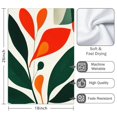 thumbnail image 3 of 2 Pcs Funny Kitchen Towels,Abstract Leaves Microfiber Dish Towels,Kitchen Tea Towels,Kitchen Towel Set (18" X 26"), 3 of 3