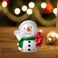 thumbnail image 2 of GUOOL Christmas Resin Figurine Prop Decorations Creative Crafts Statues for Home Party Snowman, 2 of 8