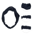 thumbnail image 3 of Unique Bargains Stylish Simple Solid Elastic Cross Headwrap Navy Blue, 3 of 6