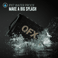 thumbnail image 4 of QFX Rugged Portable Waterproof Bluetooth Speaker, Fast Charging, Black, 4 of 13