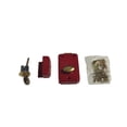 thumbnail image 1 of Scienceny Pestillo de noche Cerradura de borde de cerrojo Cerraduras antiguas Puerta delantera Oficina Casa Candados Cerradura de cerrojo para Herramientas y ferretería Rojo, Tipo 3 90x60mm, 1 of 6