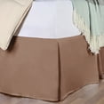 thumbnail image 1 of 300 Thread Count Premium Luxury Lightweight Breathable Egyptian Cotton Solid Bed Skirt, 1-Piece Individual Bed Skirt by Blue Nile Mills - King, Taupe, 1 of 3