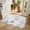 Grey Cream, variant on Half Circular Door Mat 16"x24", Baroque Black Absorbent Non Slip Welcome Mats for Front Door, Vintage Damask Classic Floral Diatomaceous Entryway Rug for Bathroom Kitchen Apartment Entrance