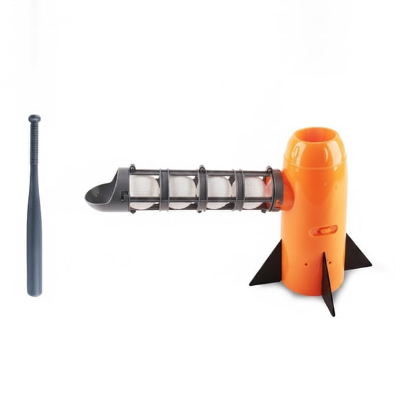 harayaa 1 Piece Automatic Baseball Launcher with Retractable Bat for Youth Beginner Batting Skill Building