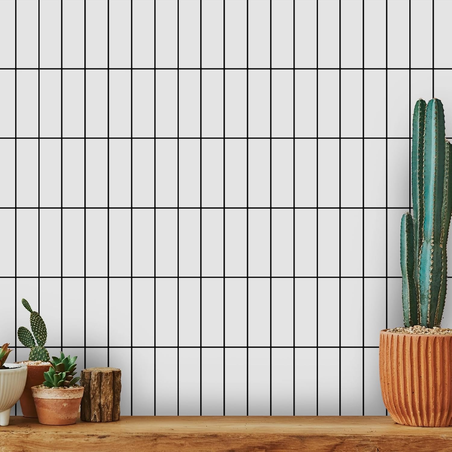 Select  5 Pack Peel and Stick Backsplash Subway Tiles, Extra Thick 3D Wall Panels, Heat & Water Resistant,Easy DIY Kitchen,Bathroom, Laundry, Fireplace & Rental Home Wall Décor (12 x 12 in), White Bl