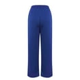 thumbnail image 4 of GA WEIHUA Clearance,Women's Casual Pants Comfy Baggy Sweatpants High Waisted Drawstring Yoga Pants 2024 Fall Winter Athletic Pant(Blue,Medium), 4 of 4