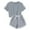 A371-Grey, variant on NIEWTR 2Pcs Summer Outfits Set for Toddler Girls – Flower Short Sleeve T-Shirt   Shorts, Perfect Gift Set Summer 2Pcs Gift Outfits Set Shorts Set Pink 7-8 Years
