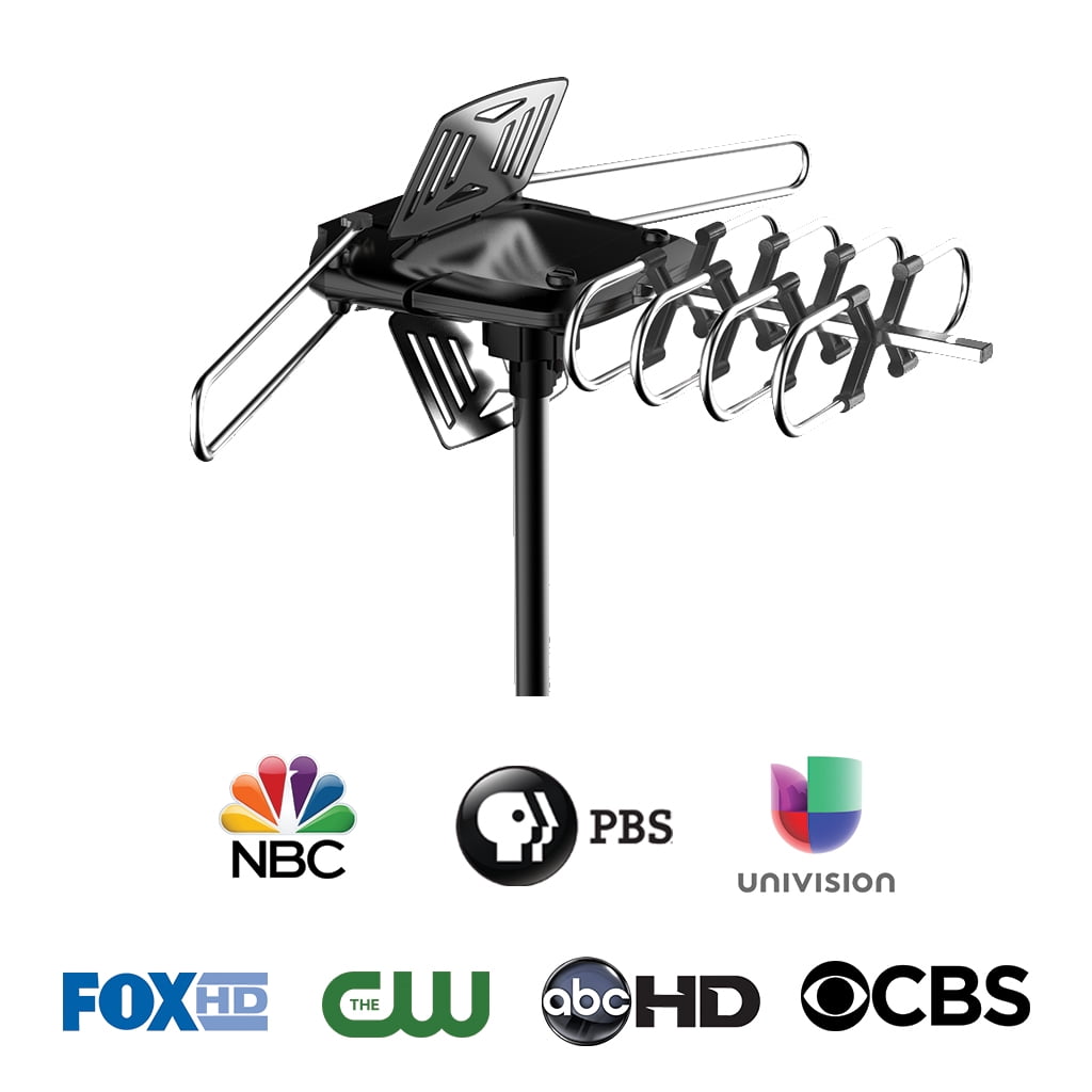 ONN HDTV Antenna Amplified Digital TV Antenna 150 Miles Range 360