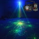 thumbnail image 4 of Luz De Fiesta Láser 8 Lentes 120 Patrones Luz De Proyección De Escenario Modos Múltiples Luz De Fiesta Estroboscópica Activada Por Sonido Recargable Con Control Remoto Para Home Party Club Yuarrent HA020834-00, 4 of 6
