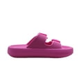thumbnail image 6 of Cushionaire Fame Pillow Recovery Sandals for Women, Adjustable Double Buckle Waterproof EVA Cloud Slides for Women, 6 of 6