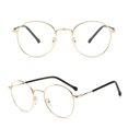 thumbnail image 4 of Blue Light Blocking Glasses Retro Computer Game Glasses Round Eyeglasses Metal Frame Blue Light Blocker Glasses Unisex, 4 of 5