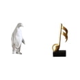 thumbnail image 1 of Escultura Musical De Resina Con Forma De Pingüino, Figura Coleccionable Creativa, Adorno Decorativo, Centro De Mesa, Regalo De Inauguración De La Casa, Estatua, 1 of 8